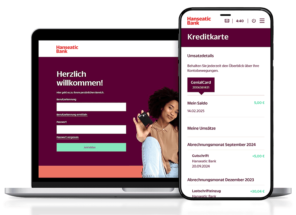 Online Banking Meine Hanseatic Bank
