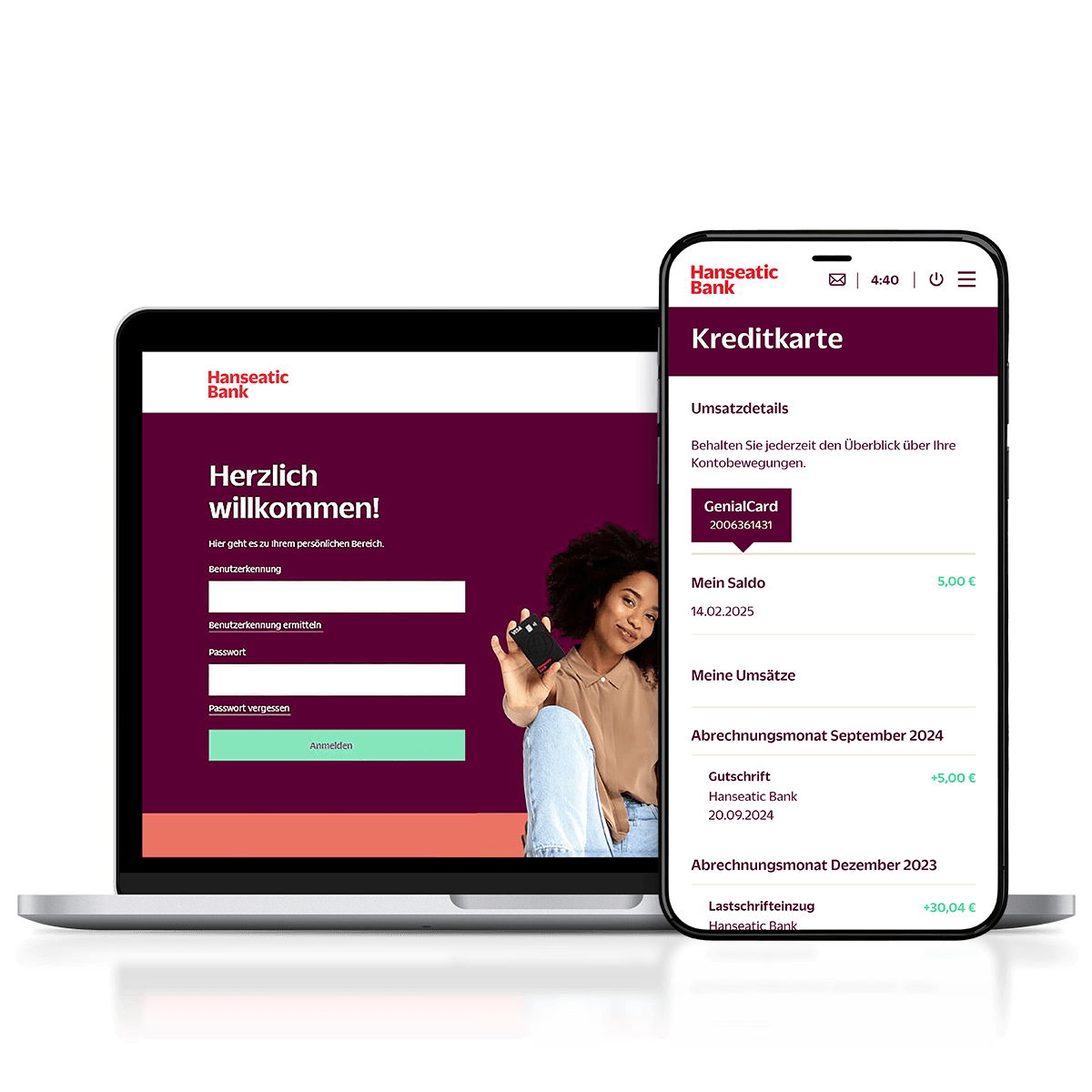 Online Banking Meine Hanseatic Bank