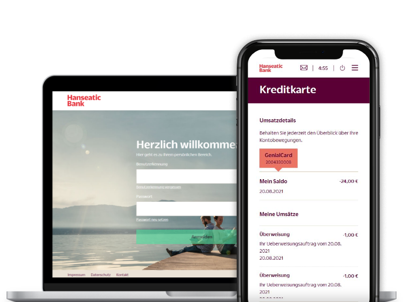 Online Banking Meine Hanseatic Bank