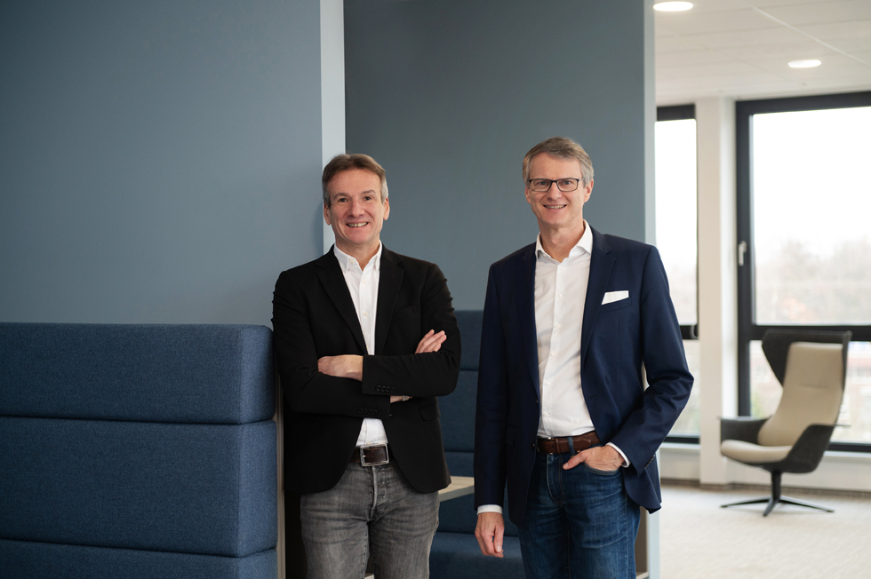 Foto von Geschäftsführer Michel Billon und Detlef Zell