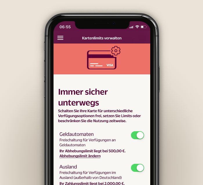 Immer Sicher Unterwegs Screen App