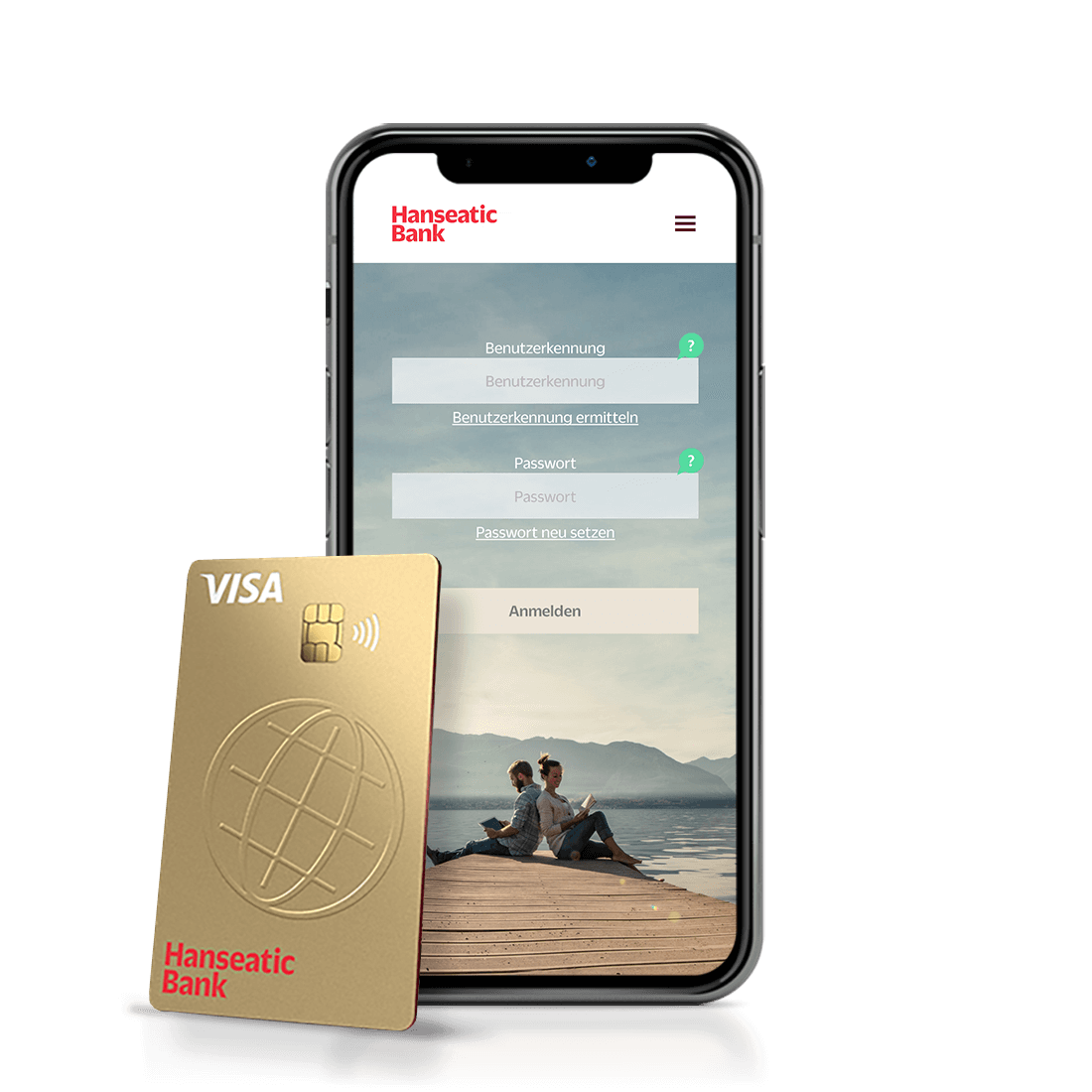 Screen: Die App Hanseatic Bank Mobile mit GoldCard
