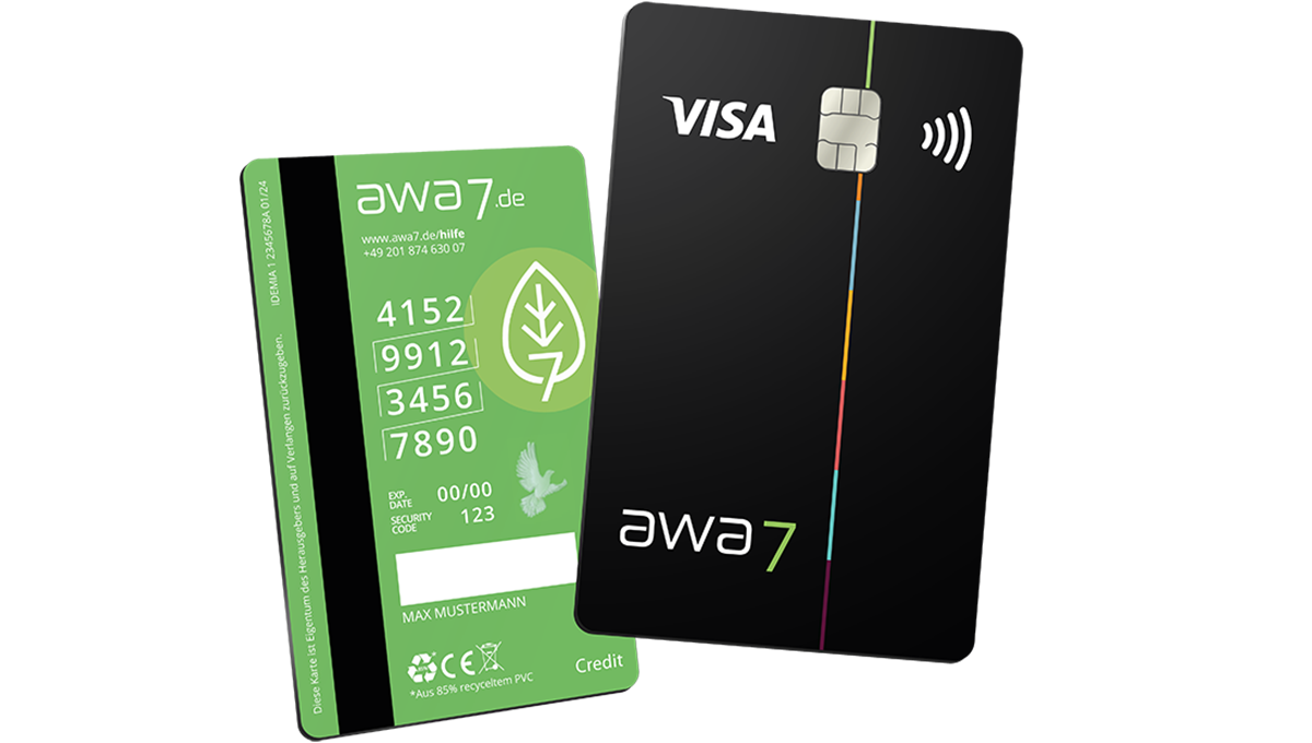 Abbildung awa7® Visa Kreditkarte