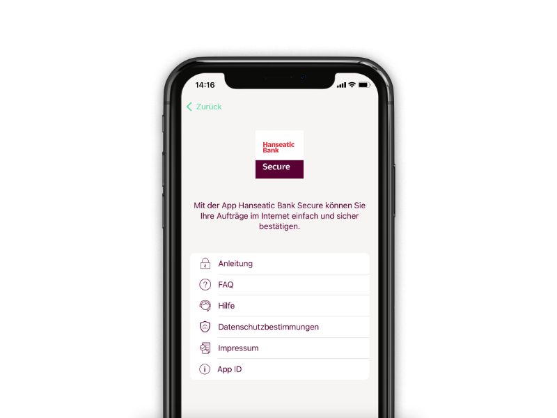 App Hanseatic Bank Secure