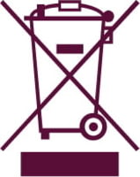 Symbol einer durchgestrichenen Mülltonne auf der Rückseite der Kreditkarte